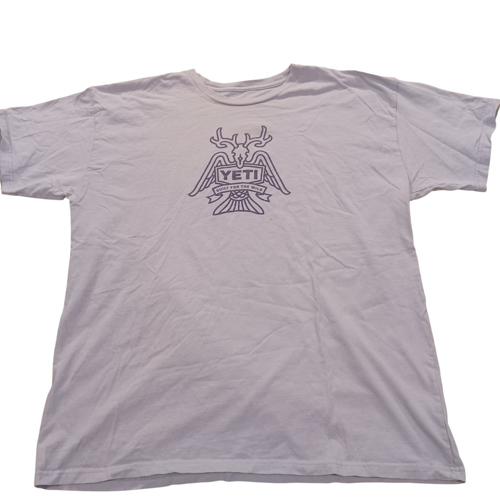 YETI Built For The Wild Graphic T-Shirt Purple Mens XL Short Sleeve Crewneck